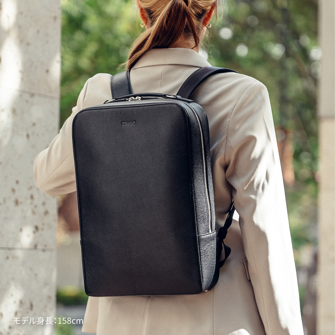 新品　muon レザー　バックパック THE Backpack - Black | muon公式オンラインストア